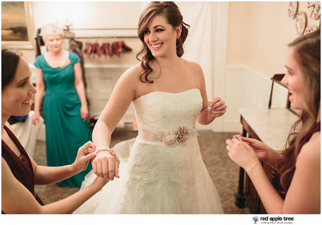 Sarah with Wedding Bracelet