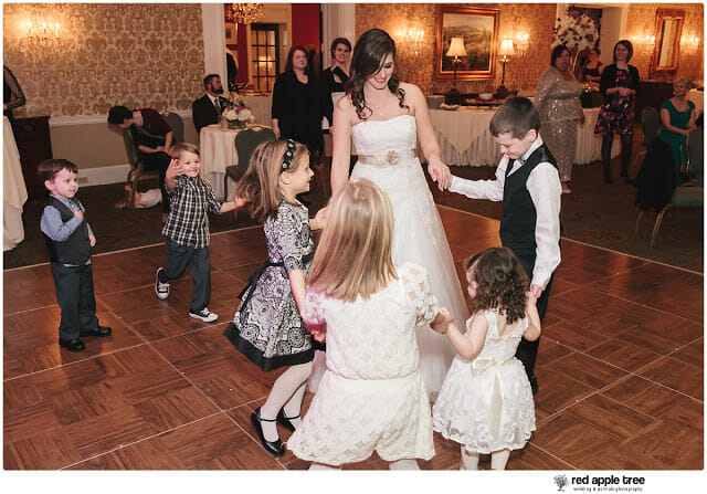 Bride dancing in wedding reception 1