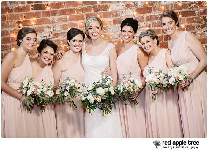 Wedding Portrait with bride and bridesmaids