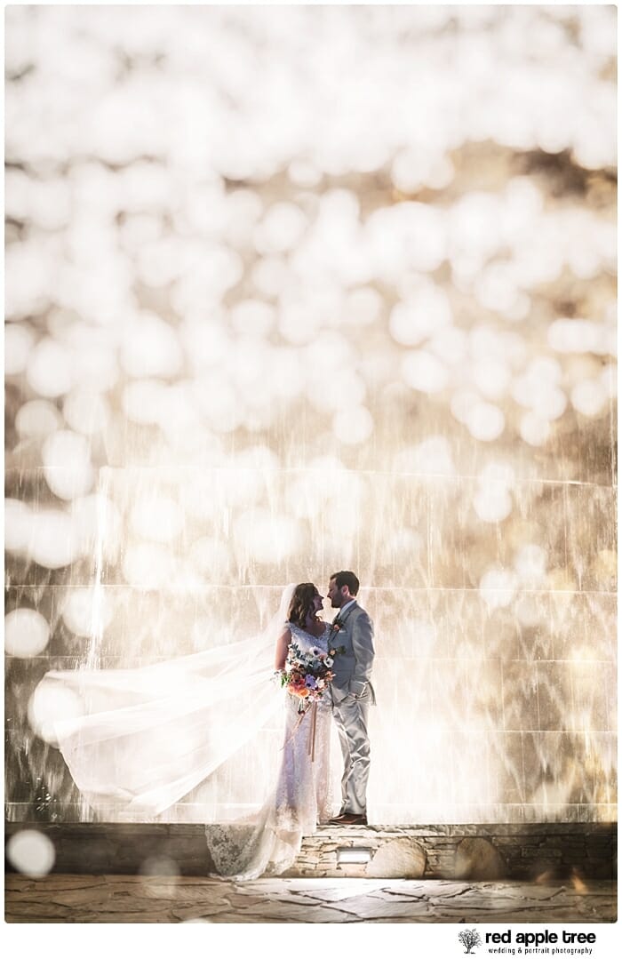 Wedding portrait with bride and groom 3