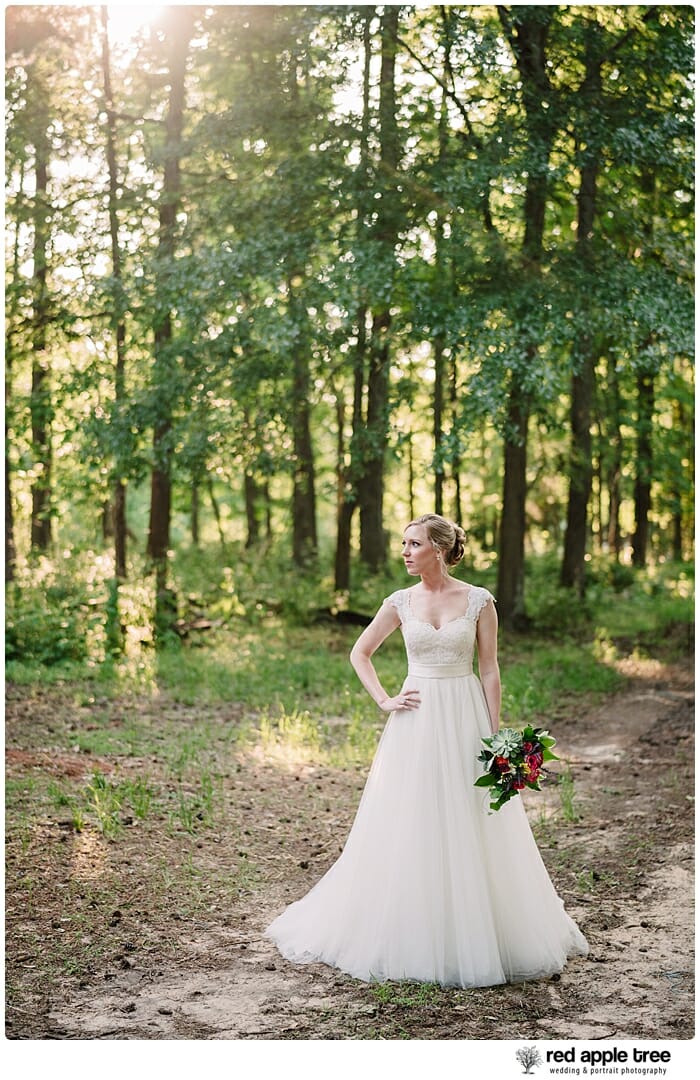 Bridal Portrait Bride and trees