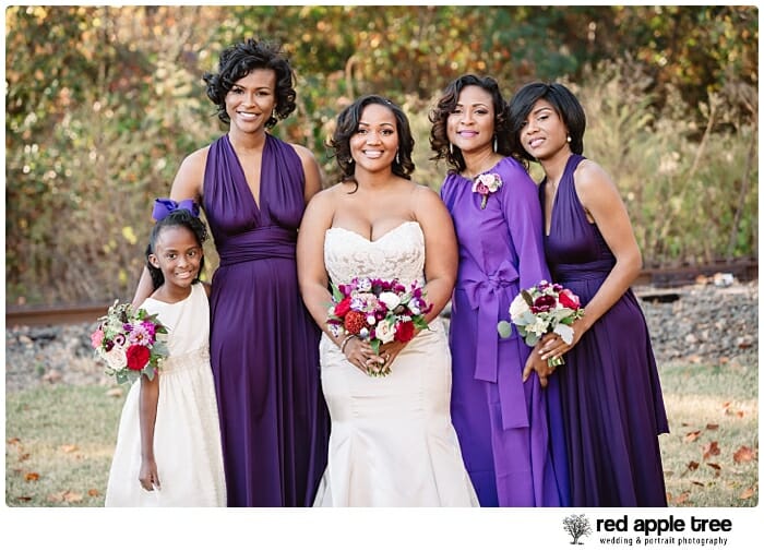 Wedding Portrait with Bridesmaids