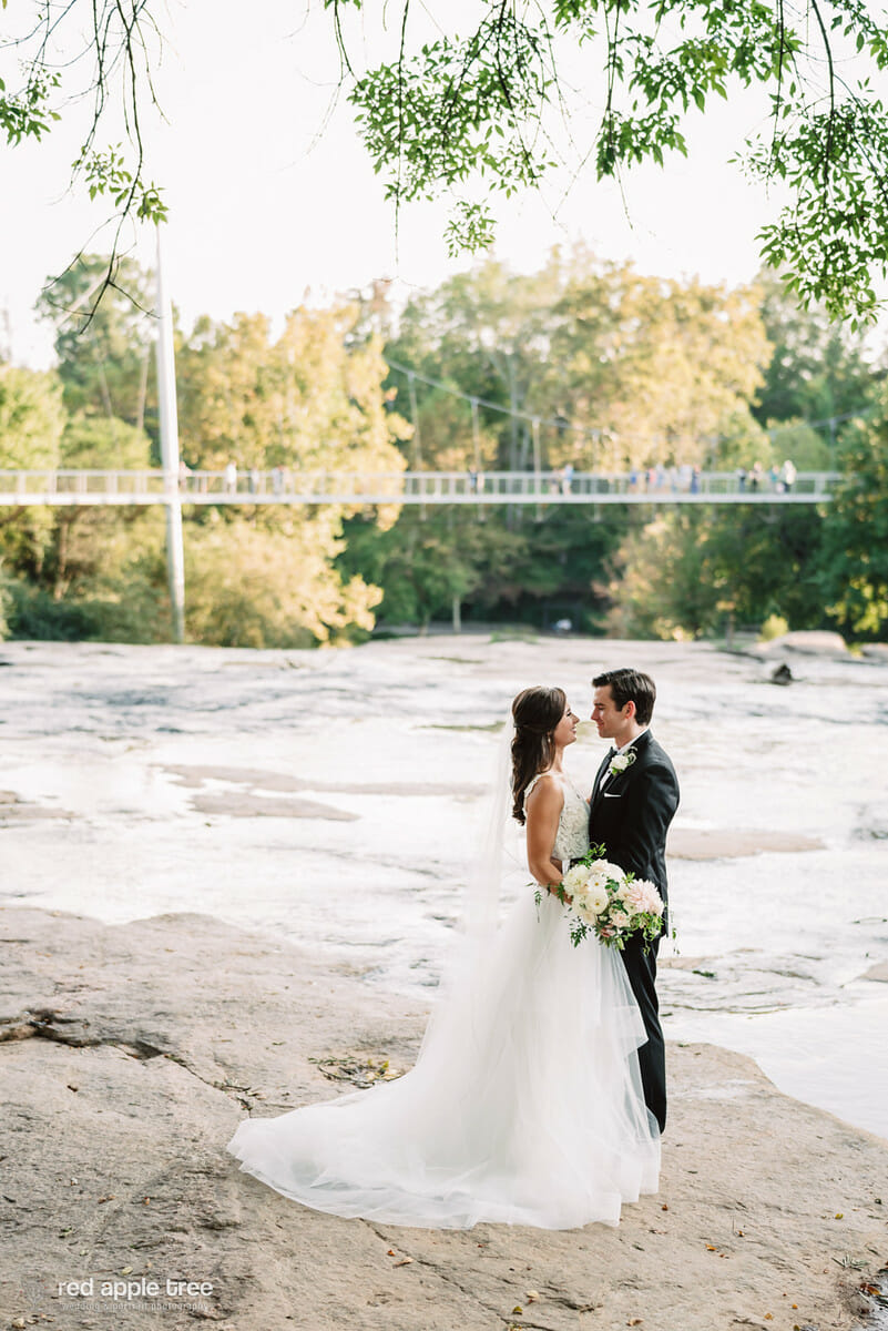 Downtown Greenville Fall Wedding at Larkins by Falls Park